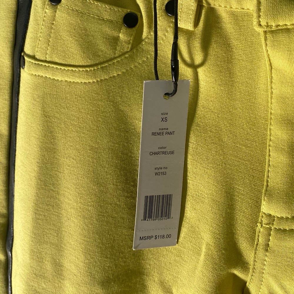 Walter Baker Neon yellow pants - Picture 3 of 7
